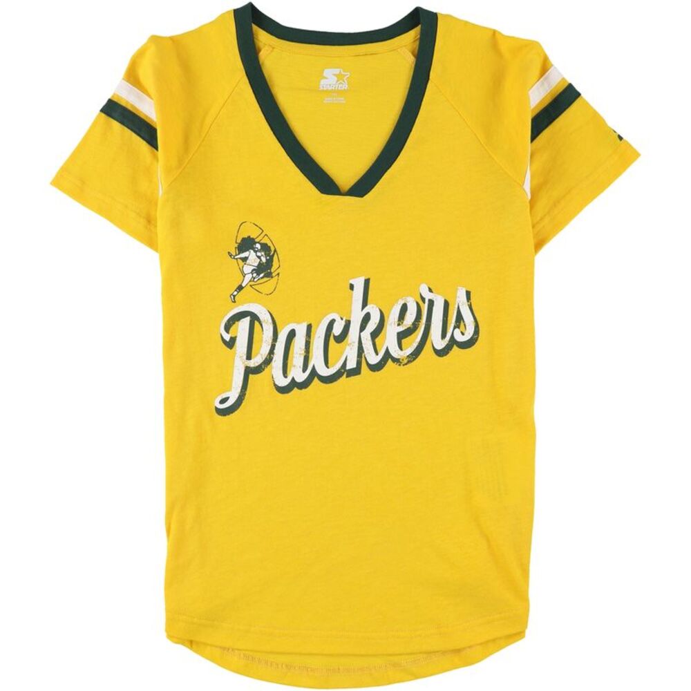STARTER Womens Green Bay Packers Graphic T-Shirt, NWT